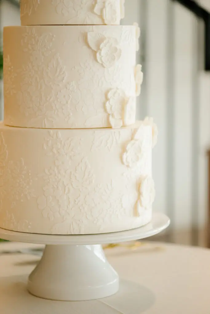 Wedding cake at Northridge Valley Event Center, Utah, Sweet E's Bakery