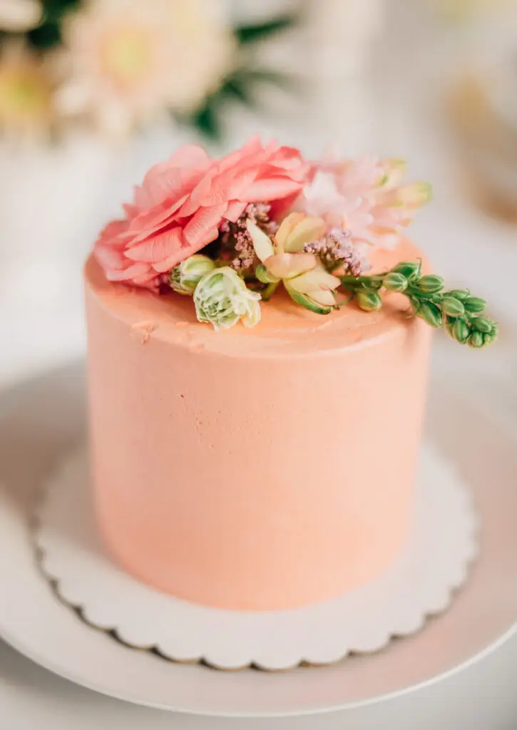 Floral Personal Mini Wedding Cake, Sweet E's Bakery, Utah