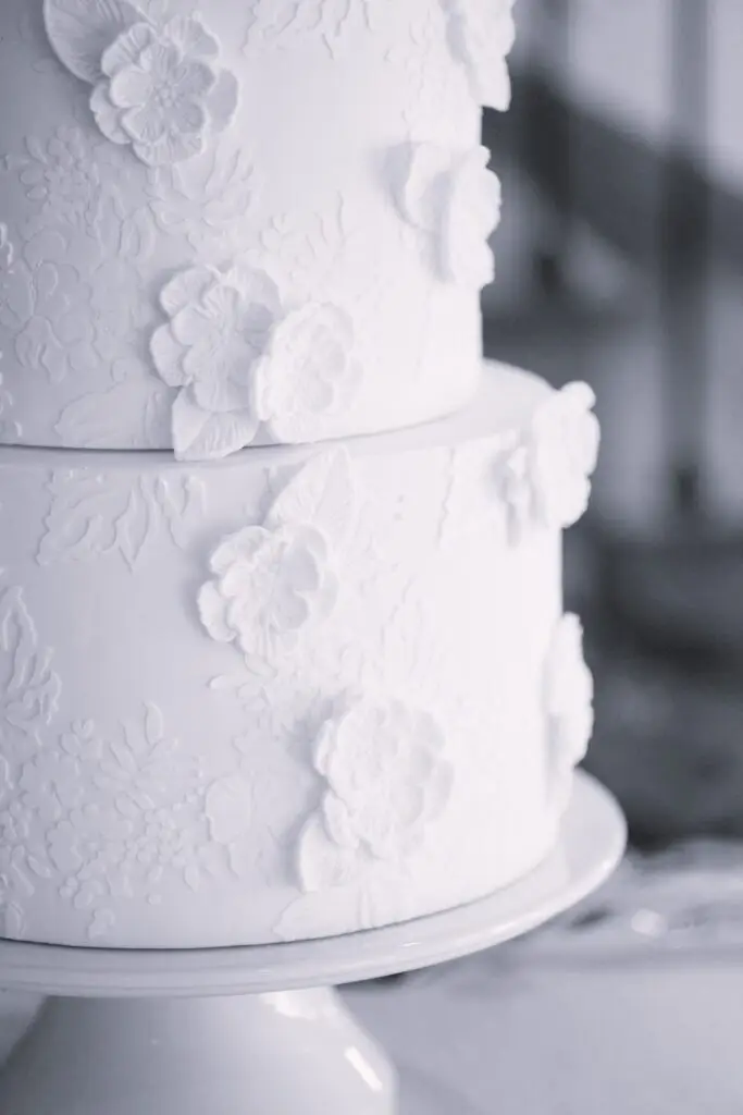 four tier wedding cake fondant flowers, Sweet E's Bakery, Utah