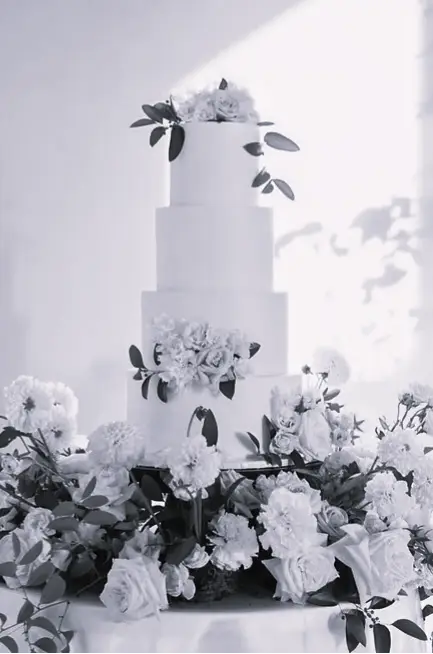 gluten free four tier elegant wedding cake 1, Sweet E's Bakery, Utah