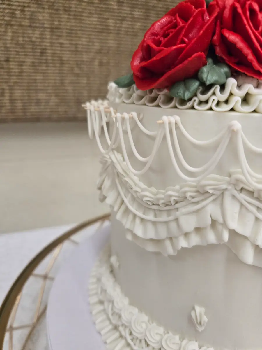 Affordable wedding cakes by Sweet E's Bakery — custom design