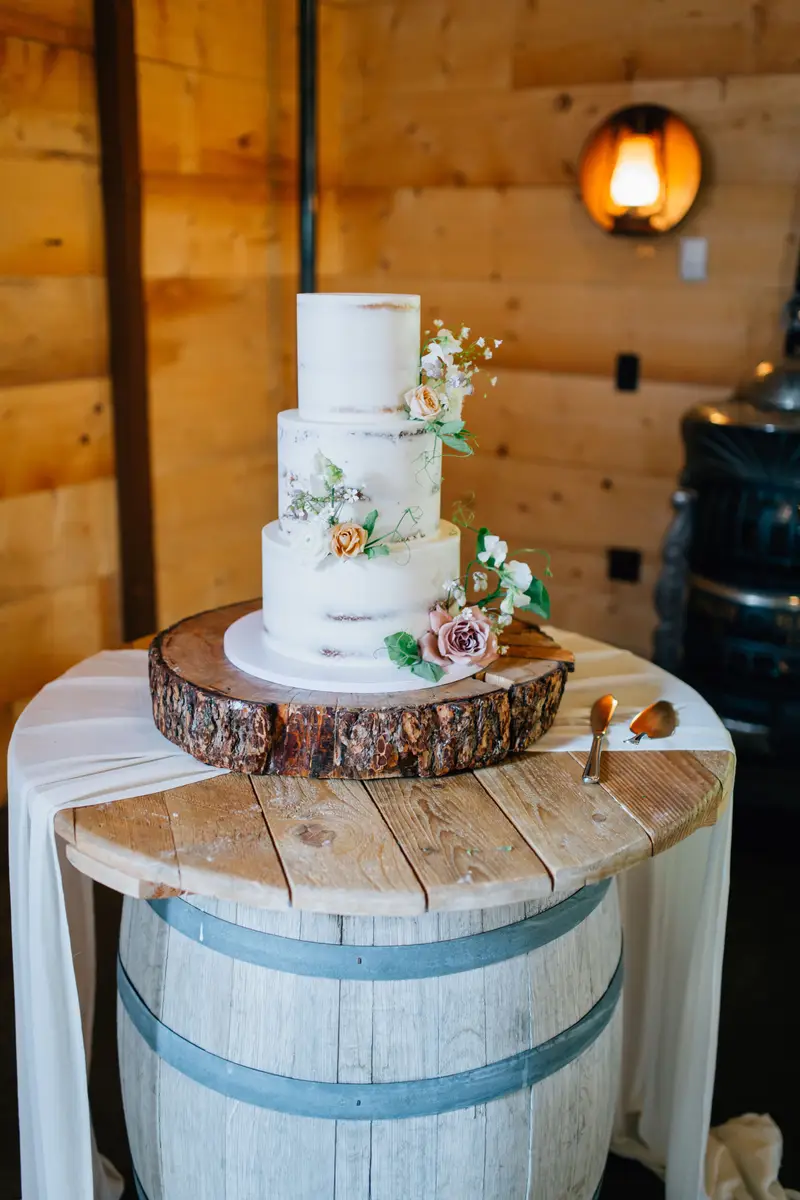 Wedding cake cost in utah by Sweet E's Bakery — custom design